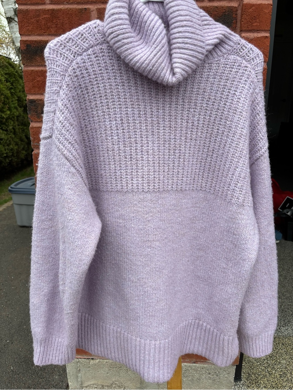 Mango Lilac Cozy Turtleneck Sweater